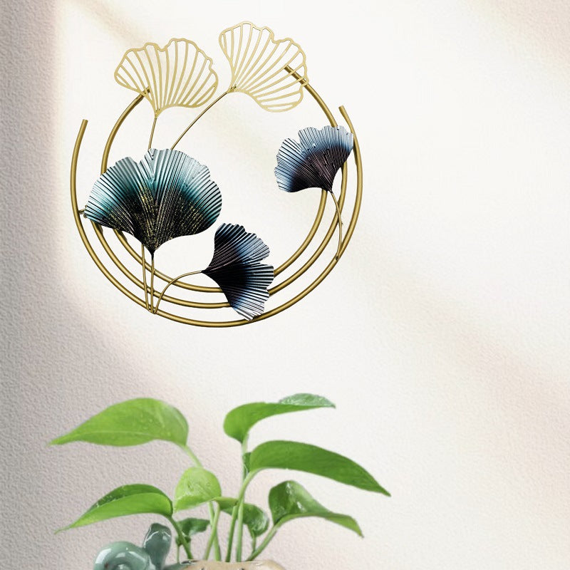 Elegante Botanische Metall Wandkunst Karnz