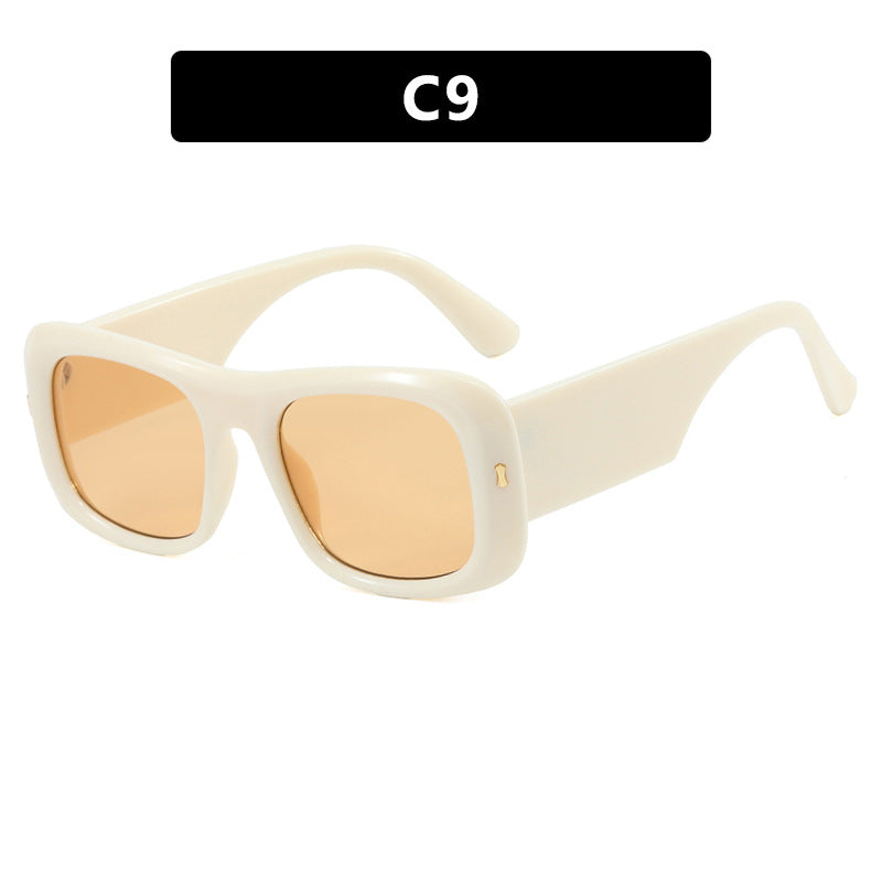 Damen quadratische Sonnenbrille mit reflexionsschützenden Gläsern und moderner Rahmenkonstruktion Karnz
