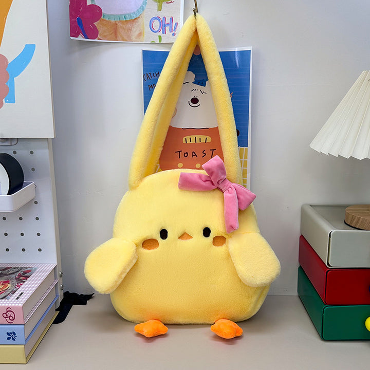 Kuschelige Plüschhandtasche Im Hühnchen-Design Karnz