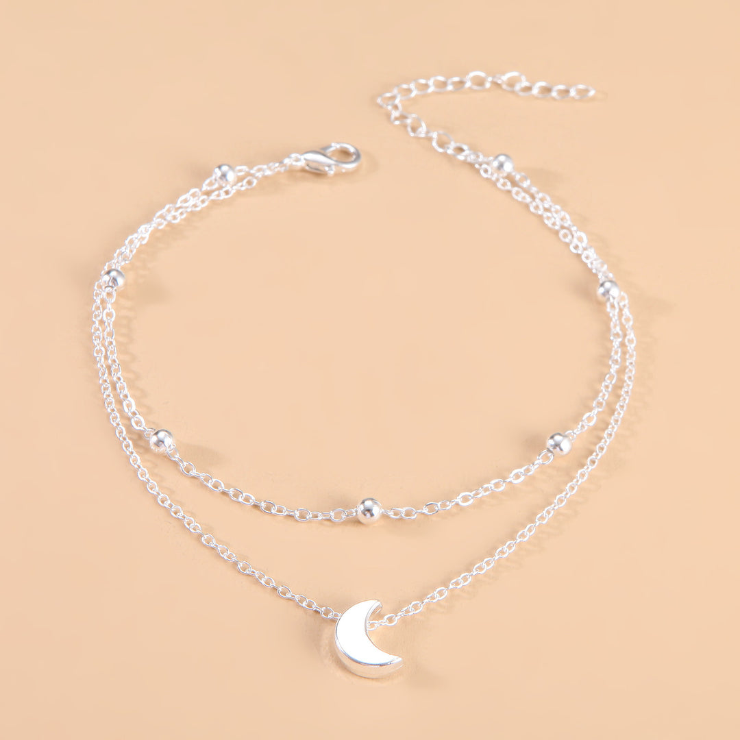 Himmlischer Mond Charm Fußkettchen Karnz