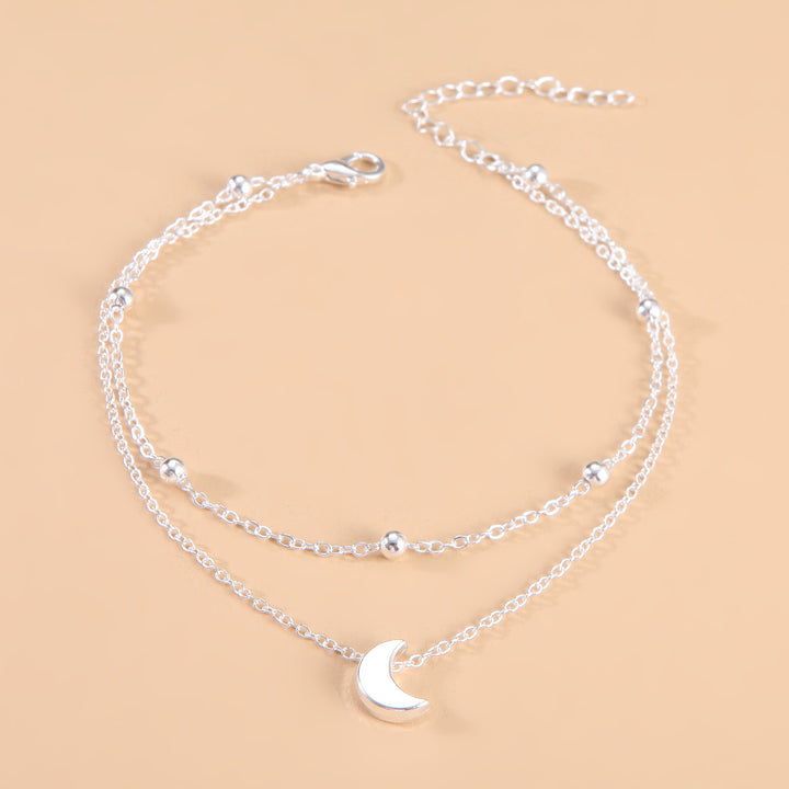 Himmlischer Mond Charm Fußkettchen Karnz
