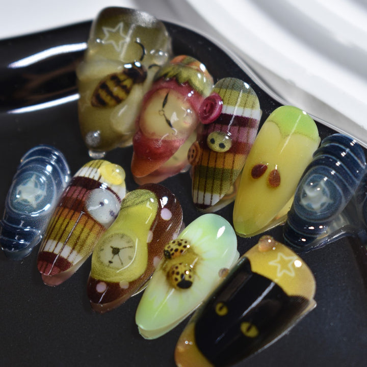 Künstlerisches Nagelschmuck Set Karnz