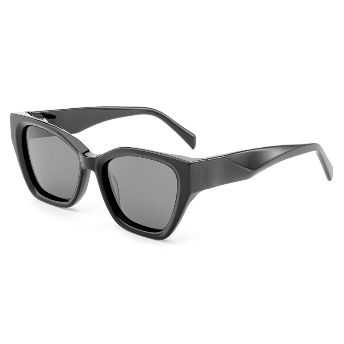 Damen stylische Sonnenbrille mit markantem Kunststoffrahmen Karnz
