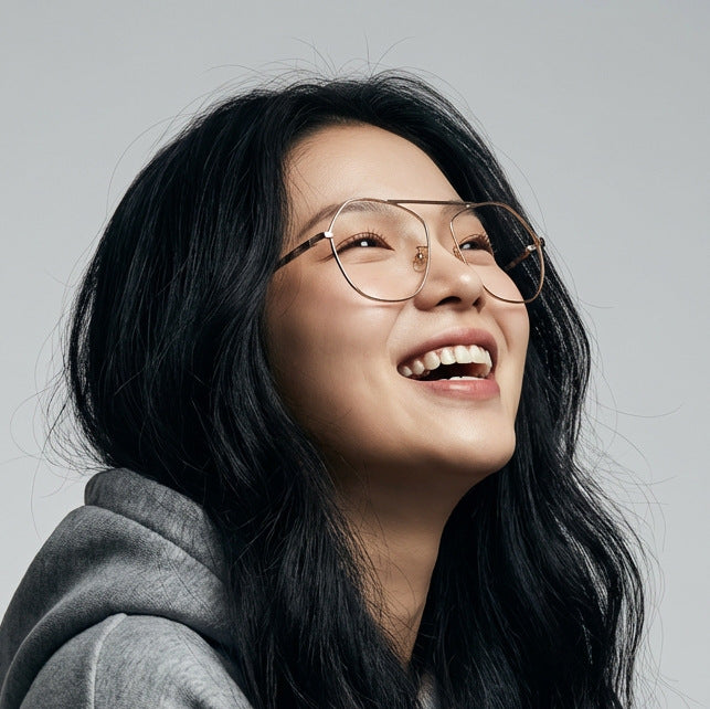 Damen geometrische Sonnenbrille mit luxuriösem Metallrahmen Karnz