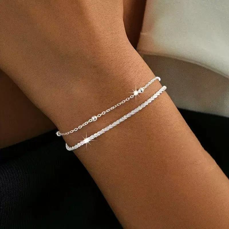 Elegante doppelschichtige Armbanduhr Karnz