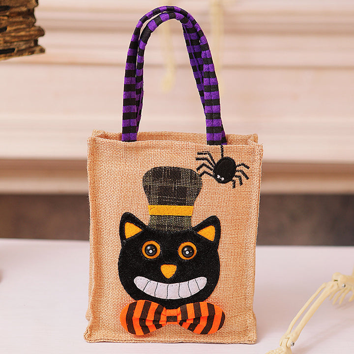 Halloween Einkaufstasche mit Katzenmotiv Karnz