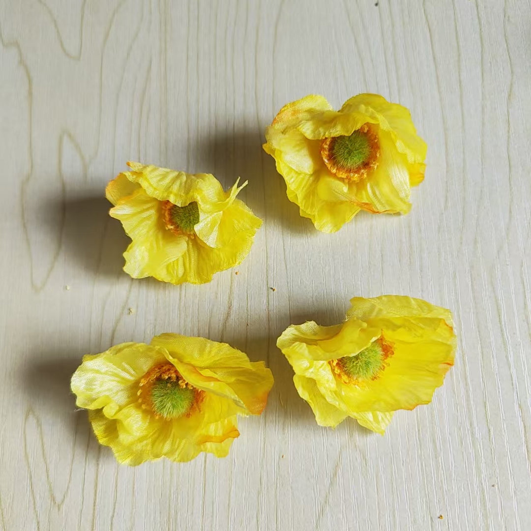 Realistische Seidenblumenverzierungen