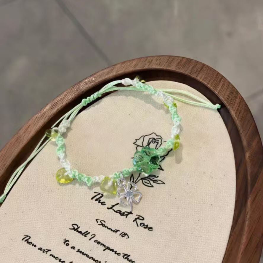 Verstellbares Kristall Charm Armband Karnz