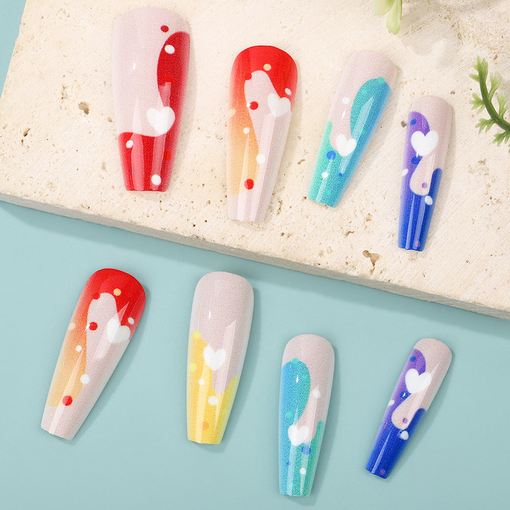 Kunstnagel Set mit bunten und kreativen Designs Karnz