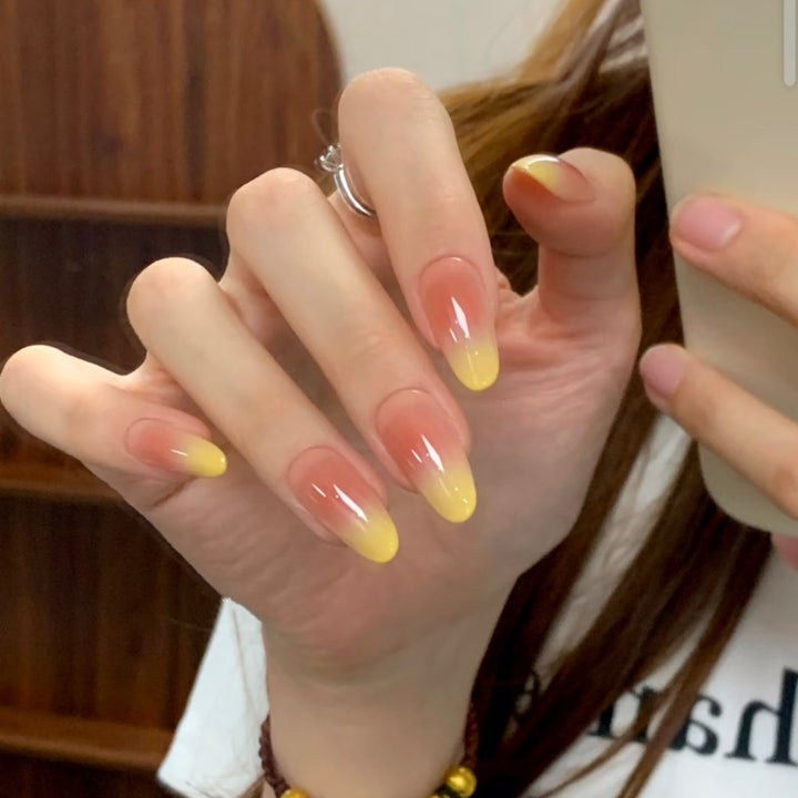 Ombre Press-On Nägel mit glänzendem Finish Karnz