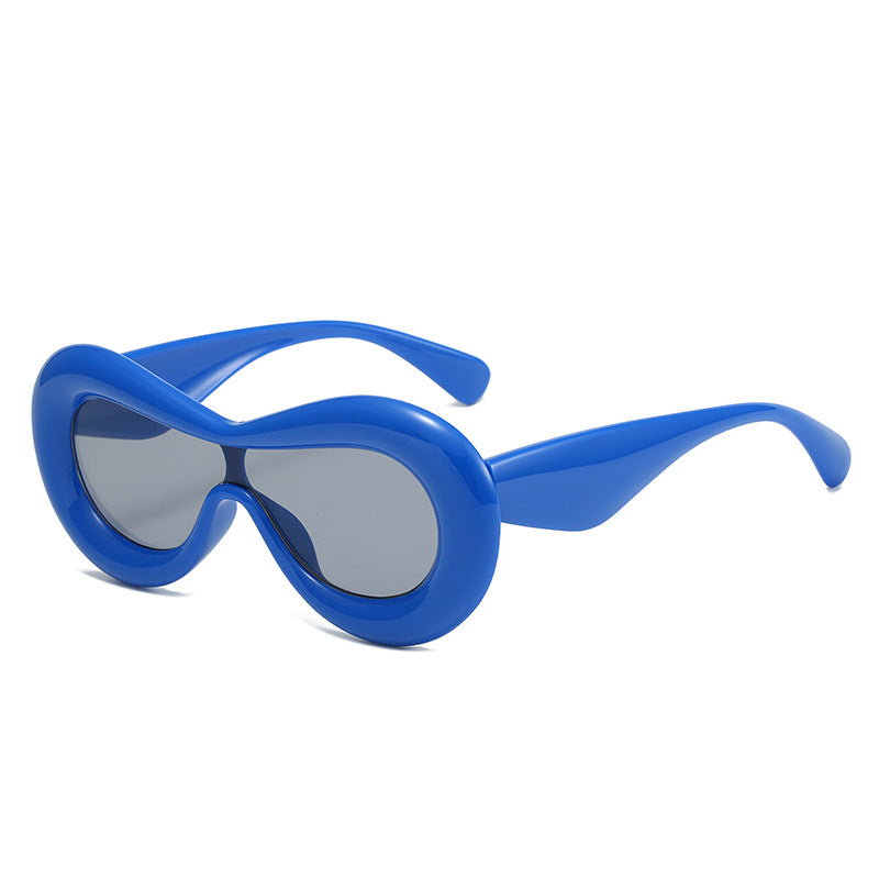 Damen futuristische Augenmaske Sonnenbrille Karnz