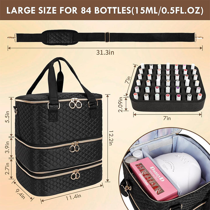 Kosmetik-Organizer-Tasche mit Mehrstufigem Design Karnz