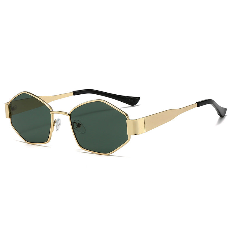 Damen modische Sonnenbrille im eleganten Sechseck-Design Karnz
