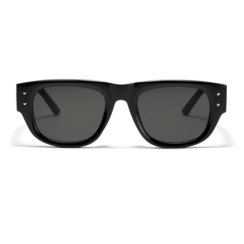Damen modische Sonnenbrille im trendigen Rechteck-Design Karnz