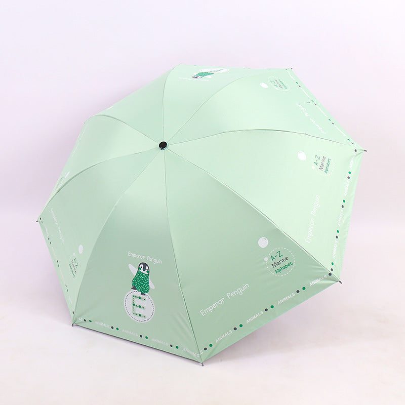 Damen Falt-Regenschirm mit lustigem Tierdesign Karnz