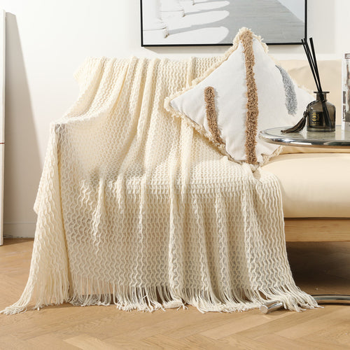 Home Decorative Fringe Strickdecke