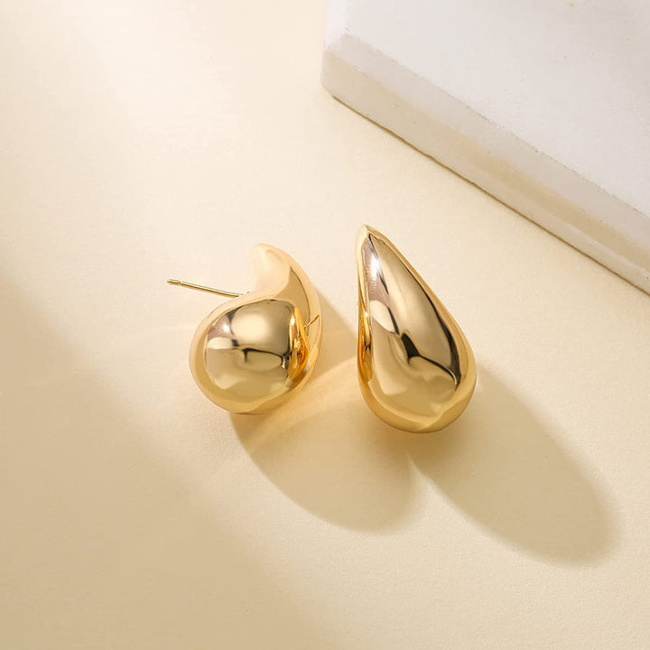 Elegant Geschwungene Ohrstecker Karnz