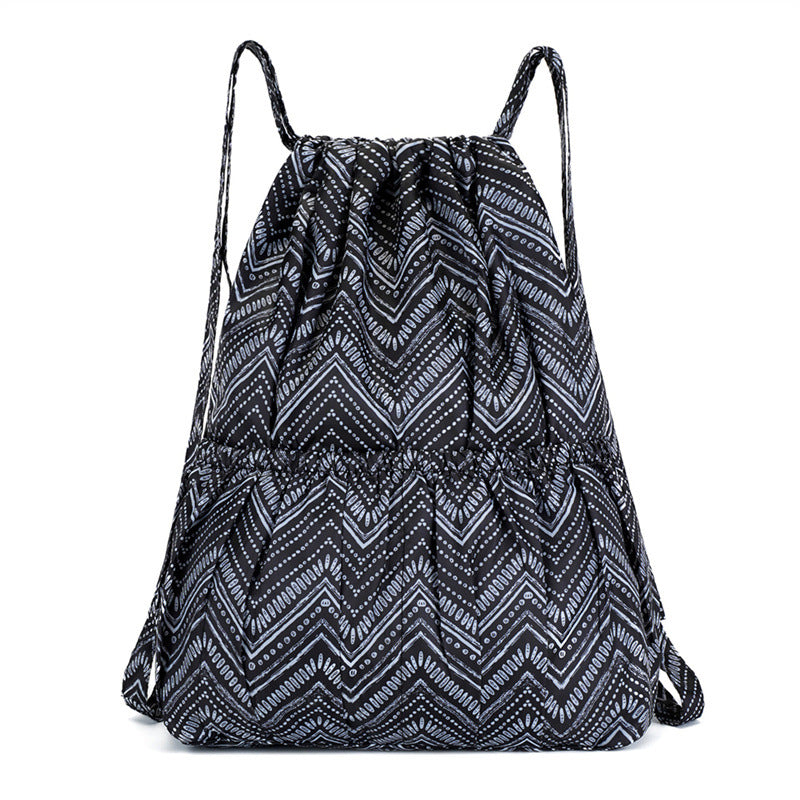Blumenmuster Zugbeutel Rucksack Karnz