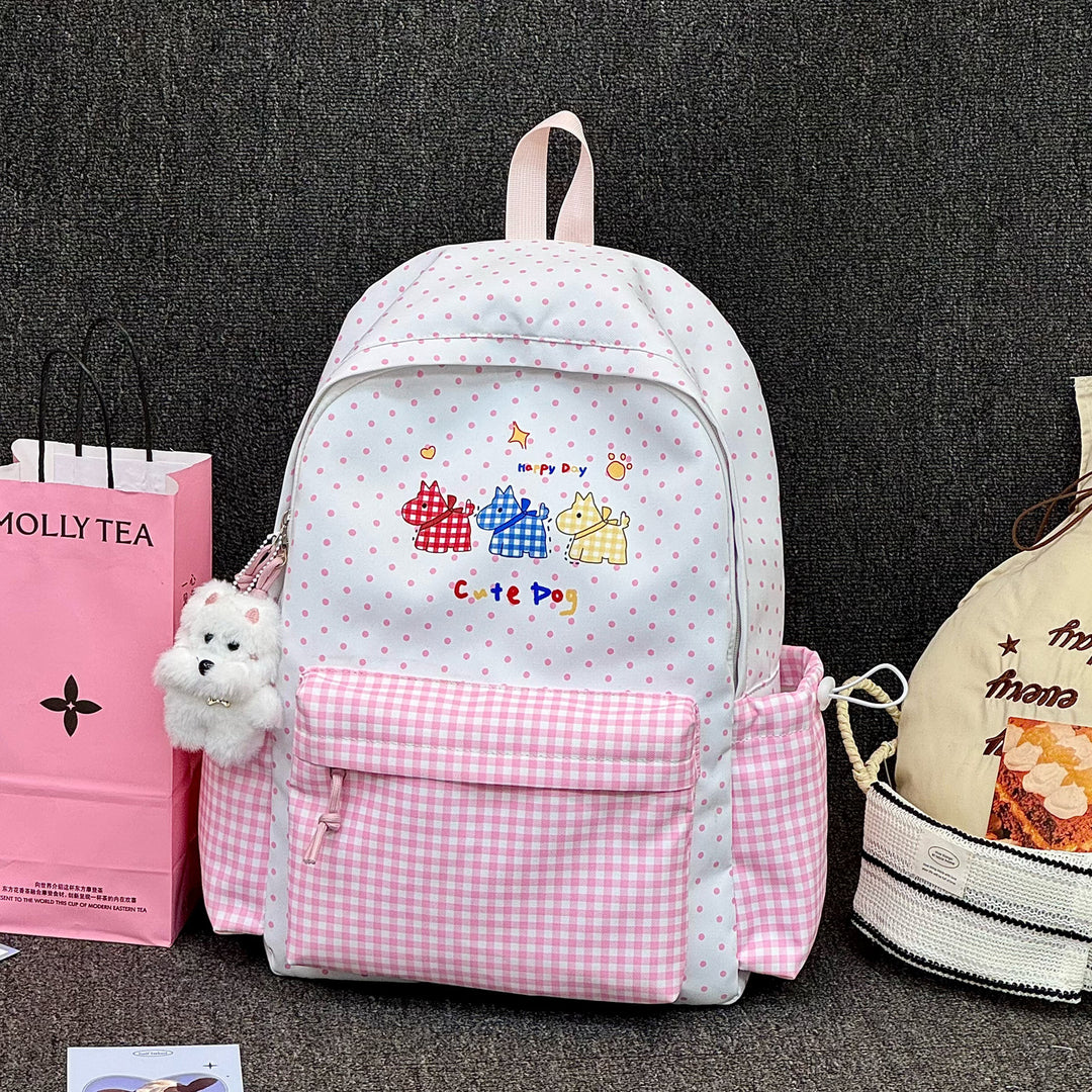 Adorable illustrierte hundethemen Rucksack
