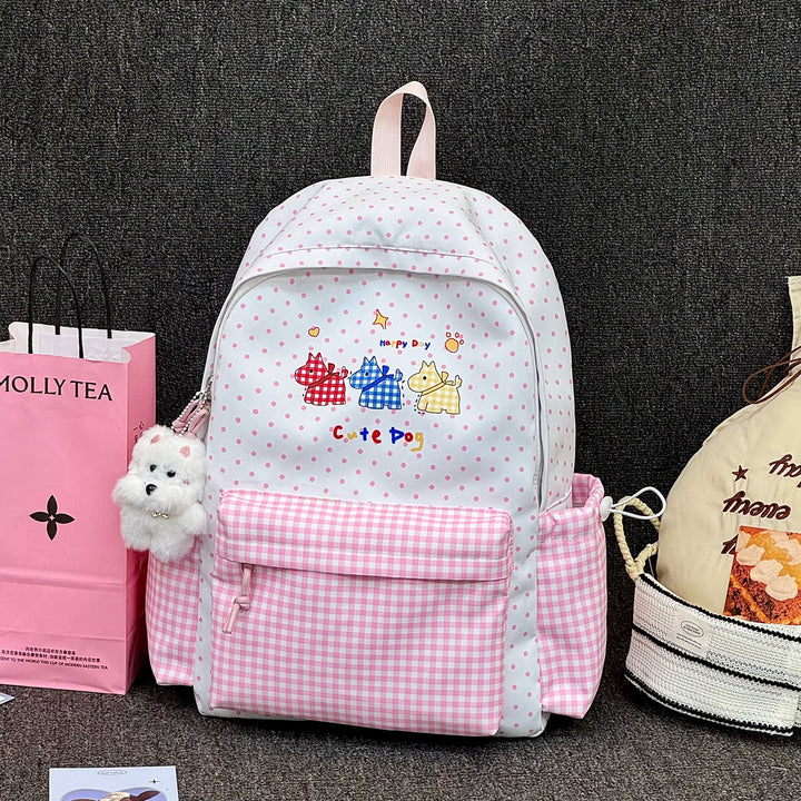Adorable illustrierte hundethemen Rucksack