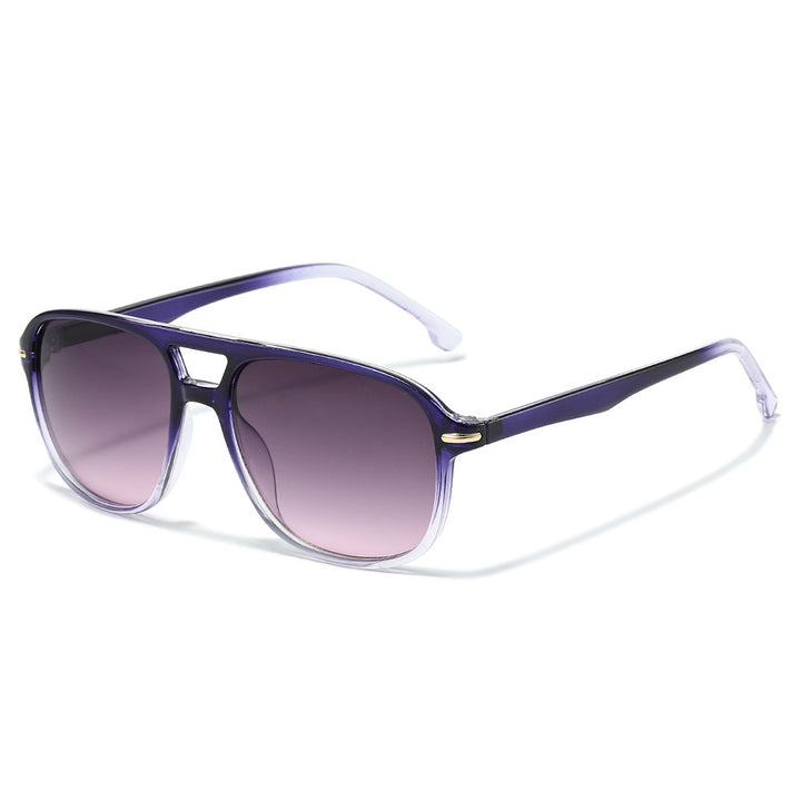 Oversized Farbverlauf Linse Schild Sonnenbrille Karnz
