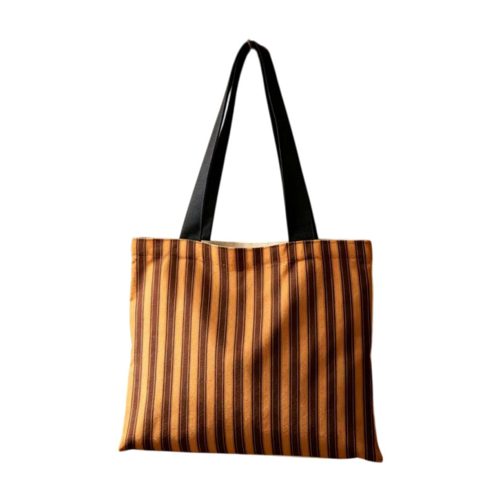 Stylische gestreifte Canvas-Tasche