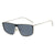 Damen elegante quadratische Sonnenbrille mit luxuriösem Metallrahmen Karnz