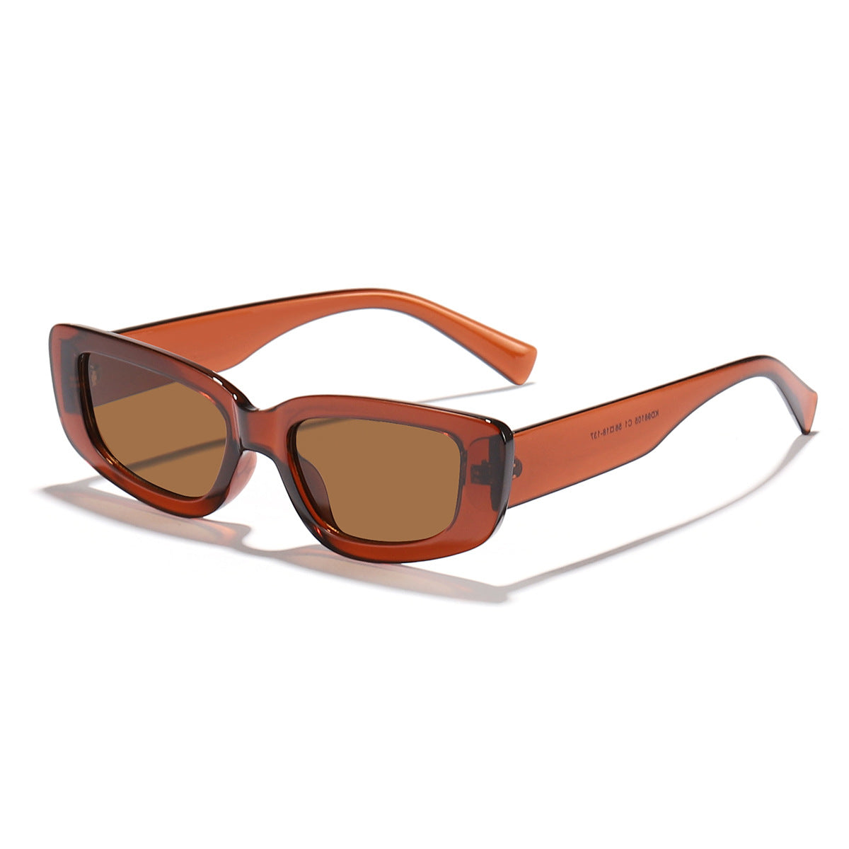 Damen modische Cat-Eye Sonnenbrille mit breitem Kunststoffrahmen und UV-Schutz Karnz