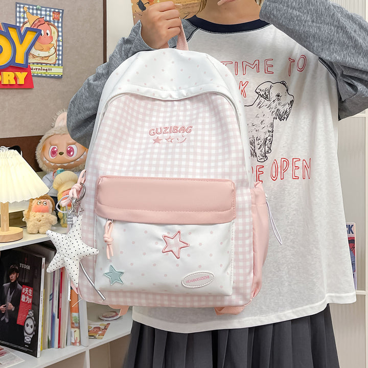 Charmanter Karomuster-Rucksack Karnz