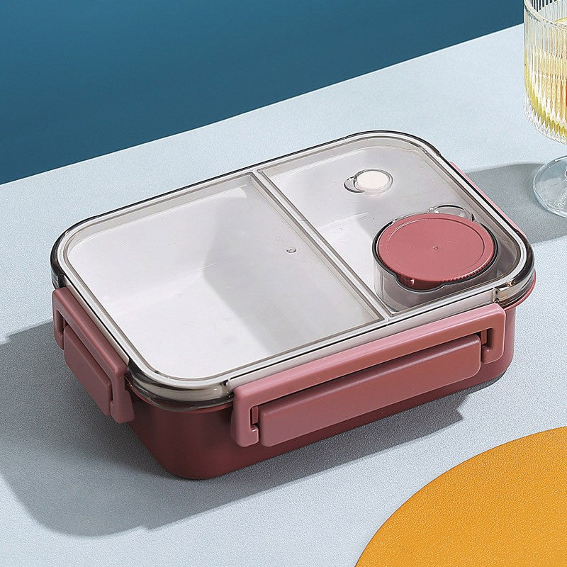Edelstahl Bento-Box mit auslaufsicherem Deckel