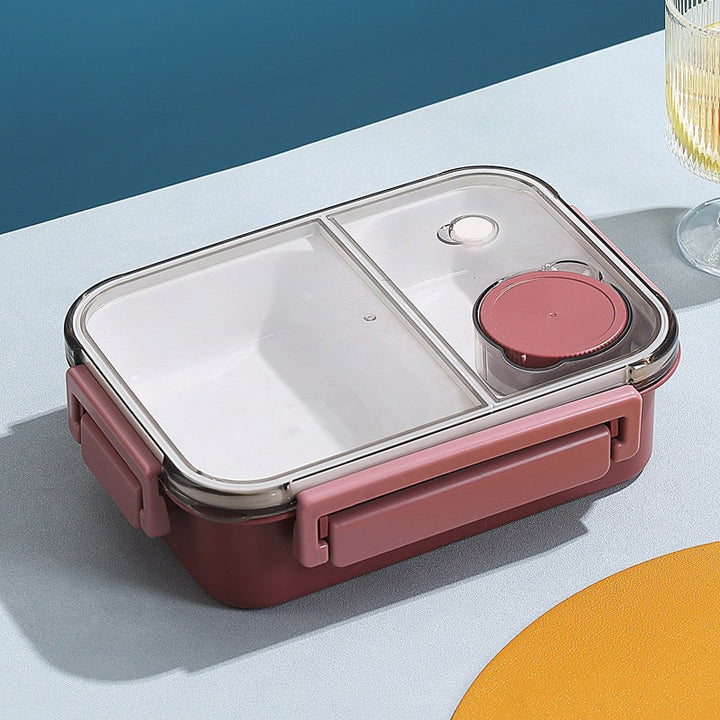 Edelstahl Bento-Box mit auslaufsicherem Deckel
