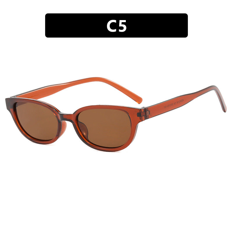 Damen modische Cat-Eye Sonnenbrille mit UV-Schutz und leichtem Rahmen Karnz