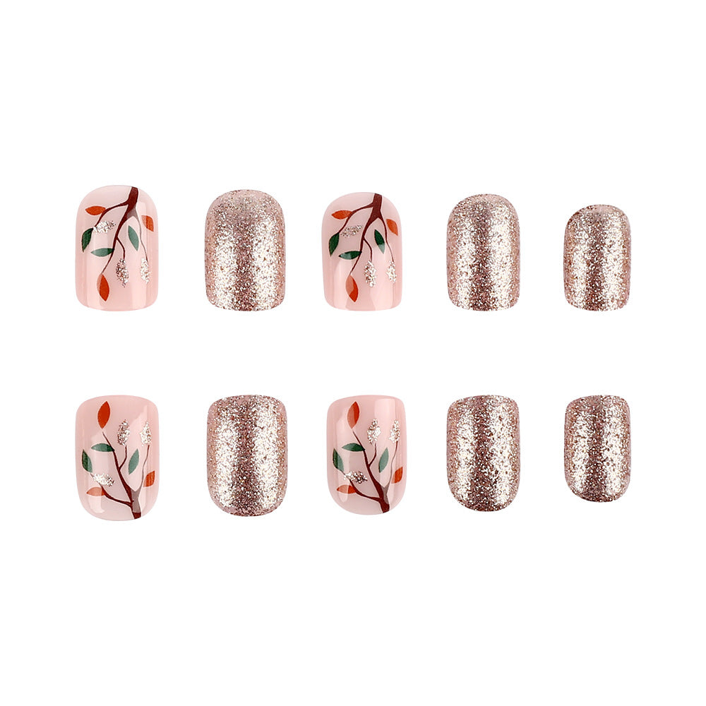 Glitzerndes Blumen-Nagelkunst-Design Karnz