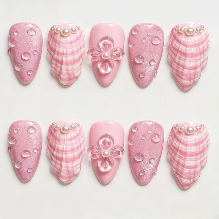 Elegantes dekoratives Press-On-Nagelset 1790745418