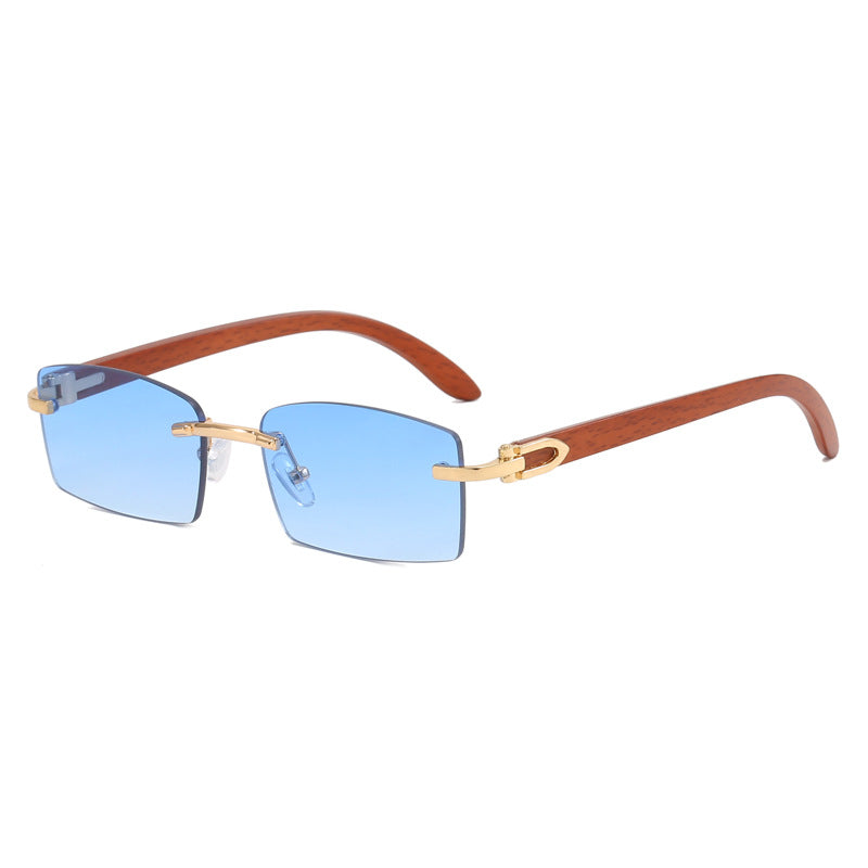 Damen hochwertige Sonnenbrille mit elegantem Holzrahmen Karnz