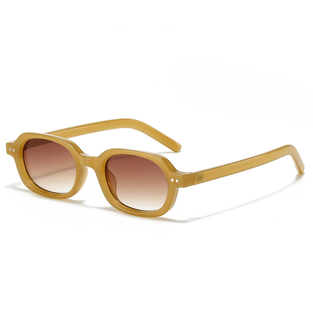 Stilvolle Vintage-inspirierte ovale Sonnenbrille Karnz
