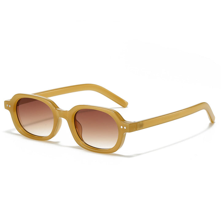 Stilvolle Vintage-inspirierte ovale Sonnenbrille Karnz