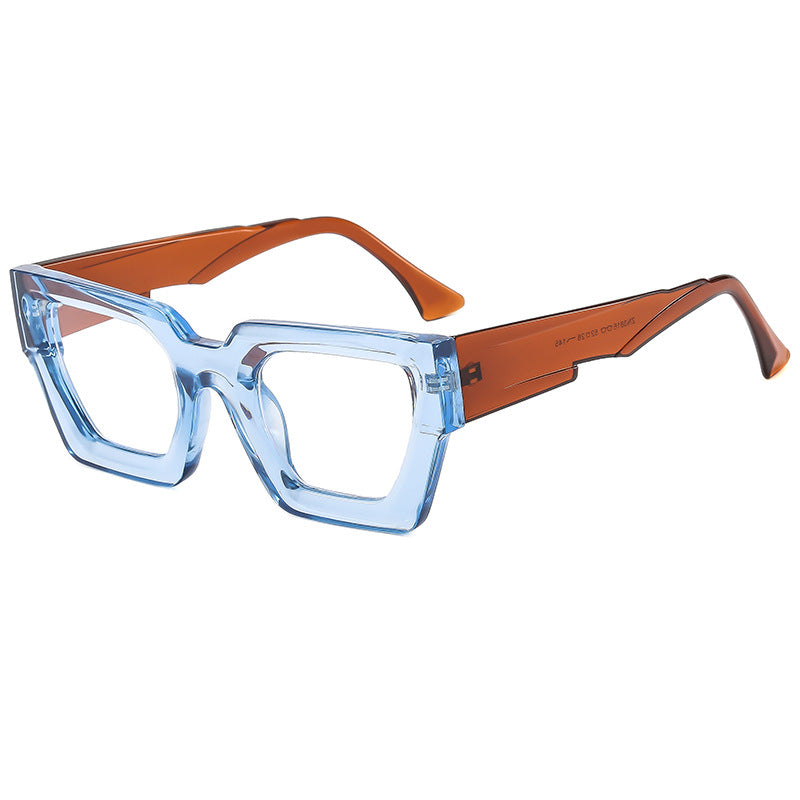 Damen stylische quadratische Sonnenbrille im modernen Design mit veredelt Kunststoffrahmen Karnz