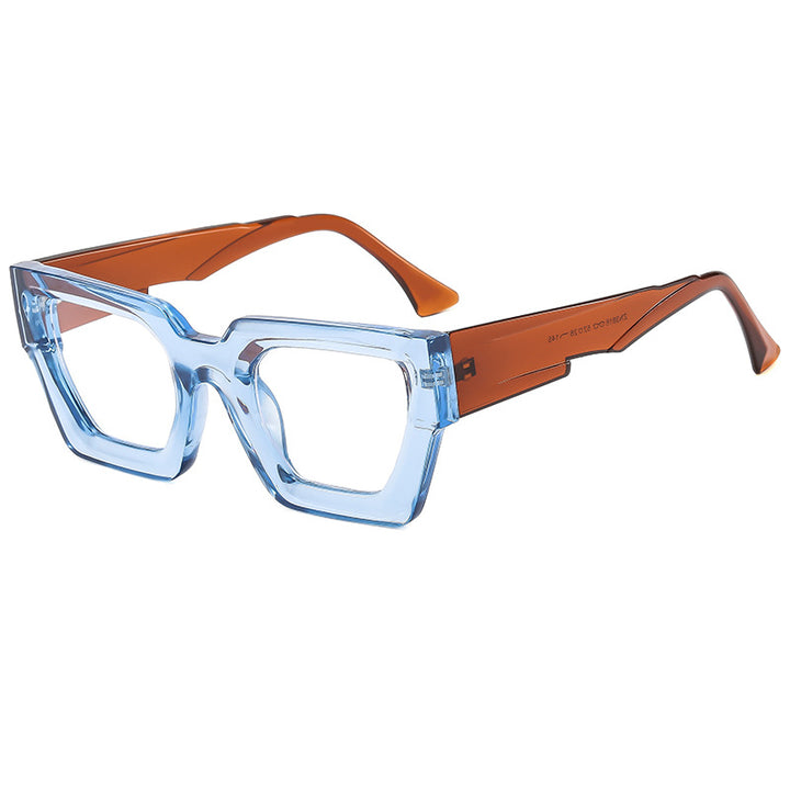 Damen stylische quadratische Sonnenbrille im modernen Design mit veredelt Kunststoffrahmen Karnz