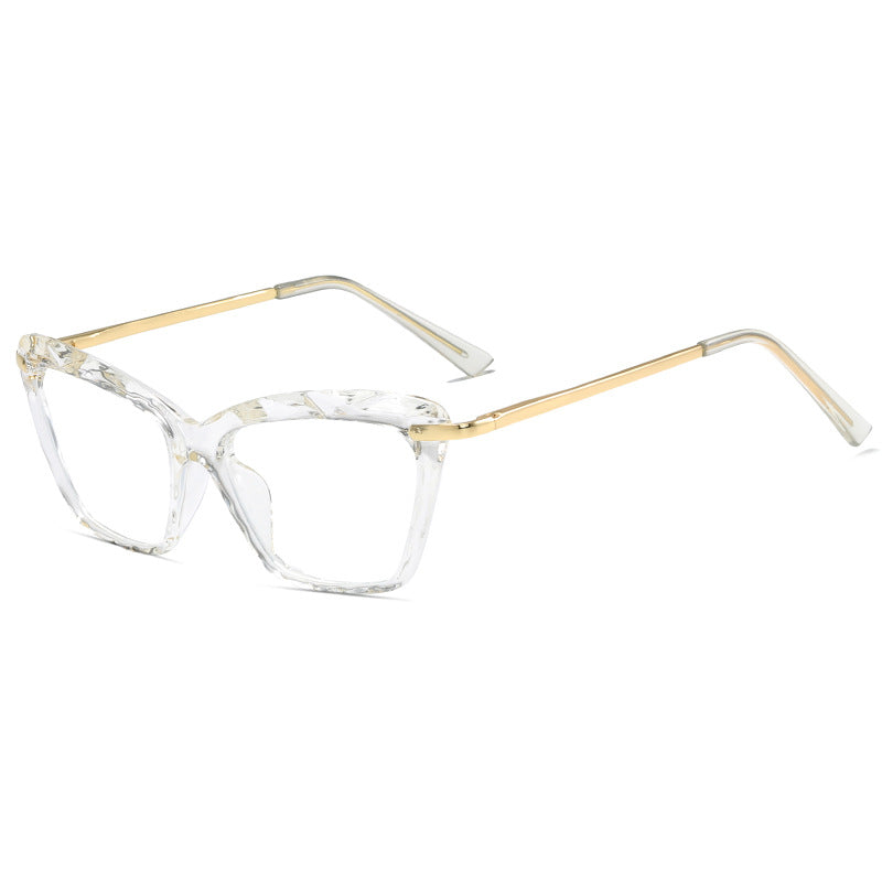 Damen modische große Brille mit elegantem Metallrahmen Karnz