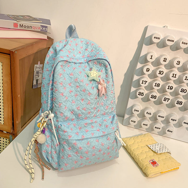 Gestepptes floral gemustertes Rucksack Karnz