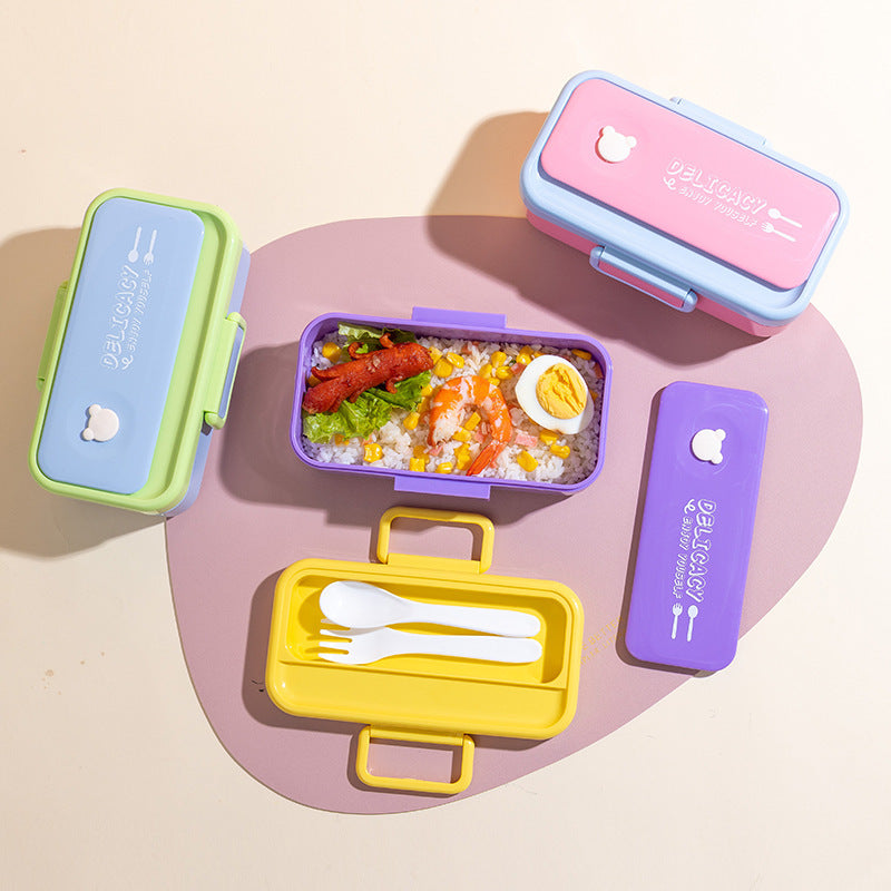 Mehrschichtige Bento-Lunchbox mit sicherem Verschluss