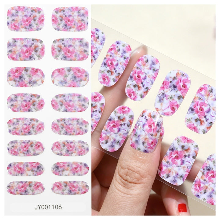 Blumendesign-Nagelwraps