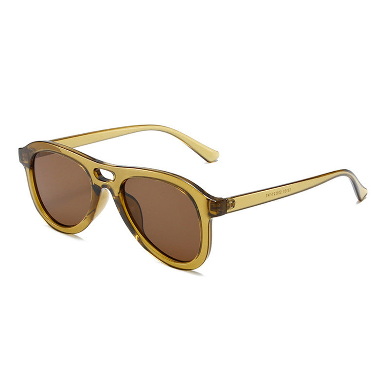 Damen modische Sonnenbrille mit einzigartigem Tiermuster Karnz