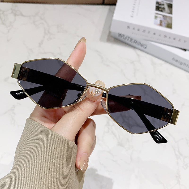 Damen geometrische Cat-Eye Sonnenbrille Karnz