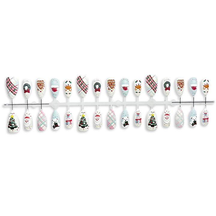 Festliches saisonales Nail Art Set zum Aufkleben