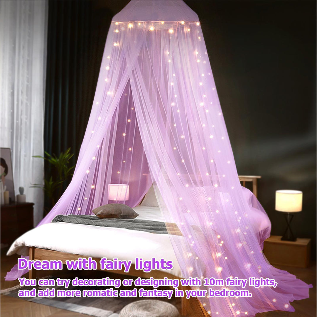 Verzauberndes Himmelbett Zelt mit LED-Lichtern Karnz