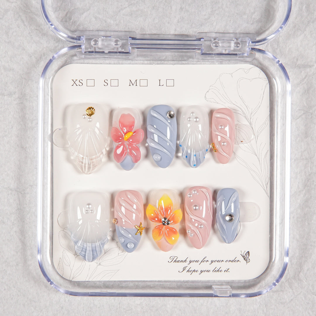 Dekoratives Press-On Nail Art Set