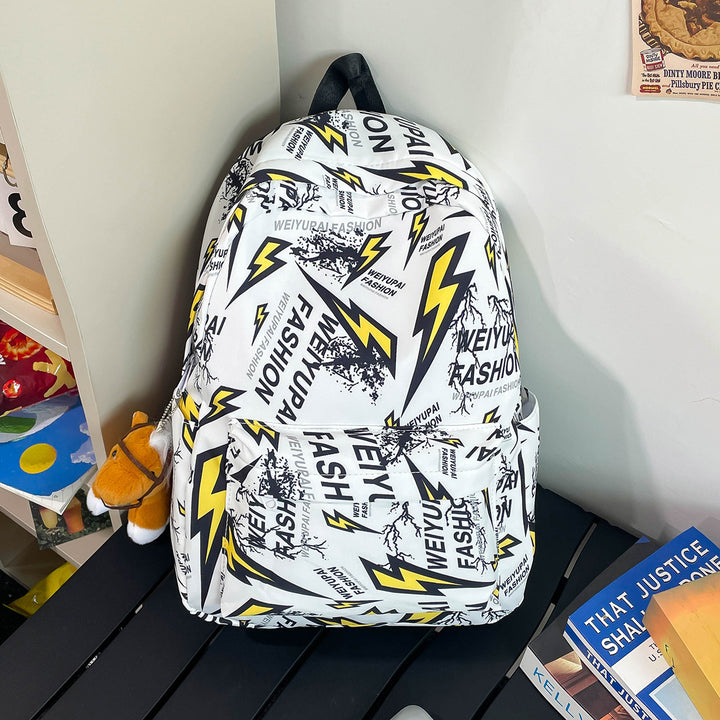 Trendiger Grafikdruck-Rucksack