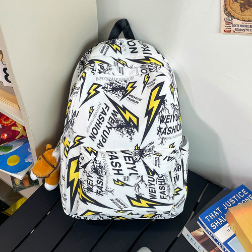 Trendiger Grafikdruck-Rucksack